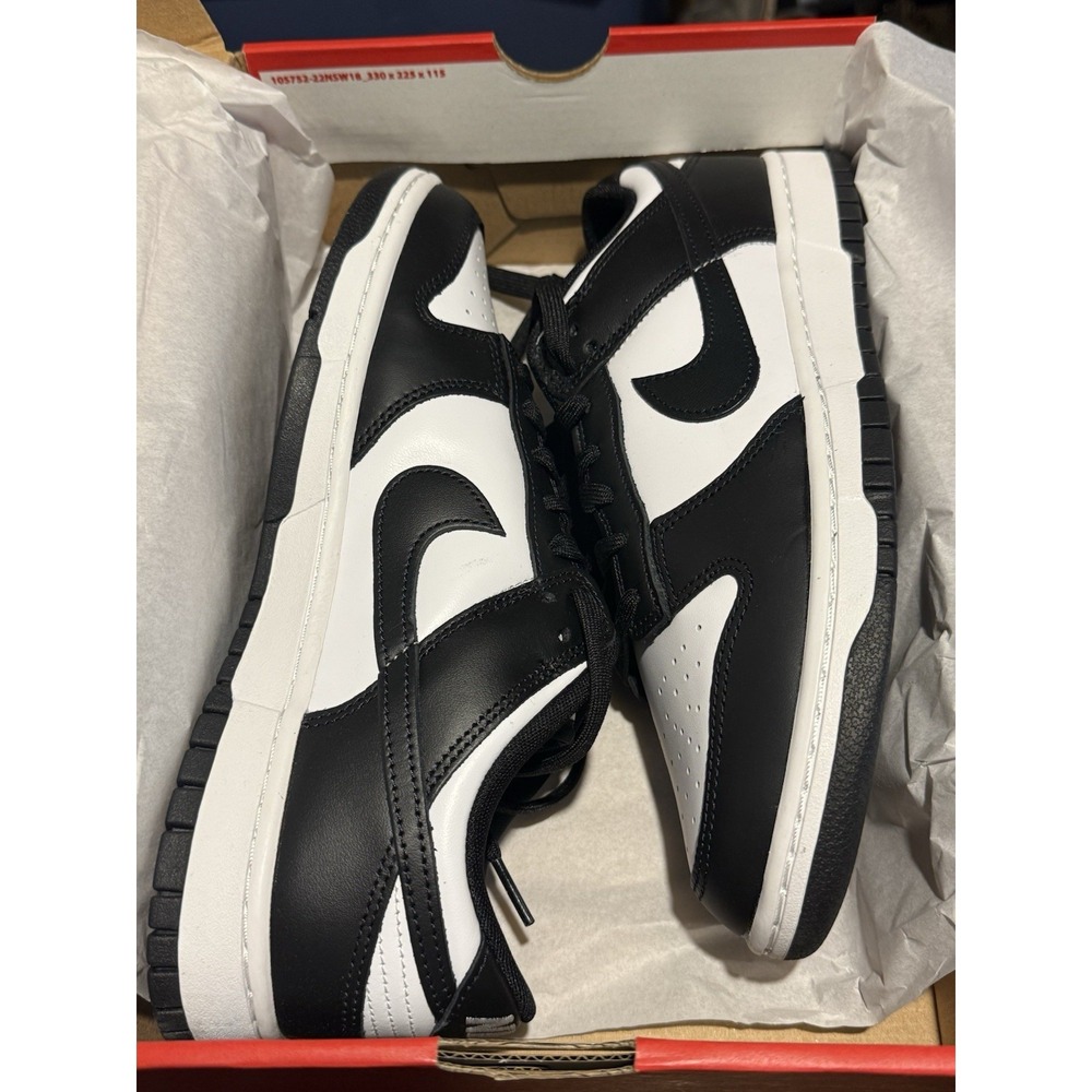 Men's Shoe Size 10.5 Nike Dunk Panda Low Retro White Black White New In Box